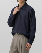 Seersucker Pullover Shirt