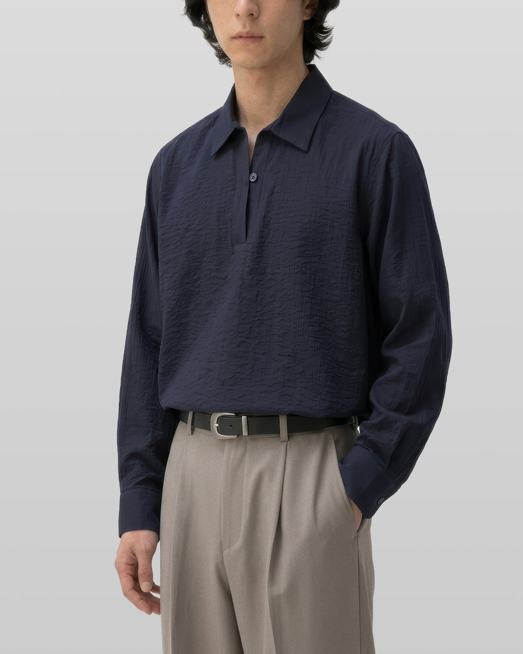 Seersucker Pullover Shirt