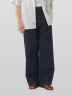 Semi-Wide Gurkha Jeans black – Detail | wide-leg denim / relaxed denim | UNPROVEN