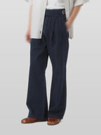 Semi-Wide Gurkha Jeans black – Detail | wide-leg denim / relaxed denim | UNPROVEN