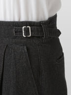 Semi-Wide Gurkha Jeans black – Detail | wide-leg denim / relaxed denim | UNPROVEN