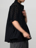 Shirt Black front - cleanfit minimal - UNPROVEN