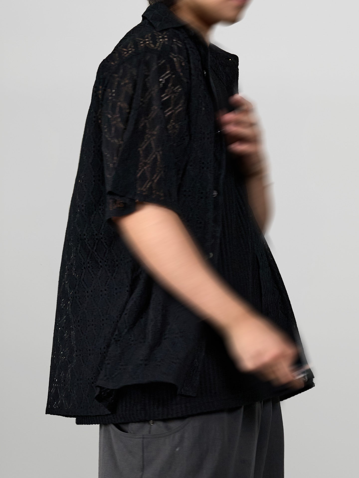 Sheer-Lace Shirt