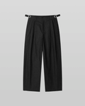 Side-Buckle Pleated Pants