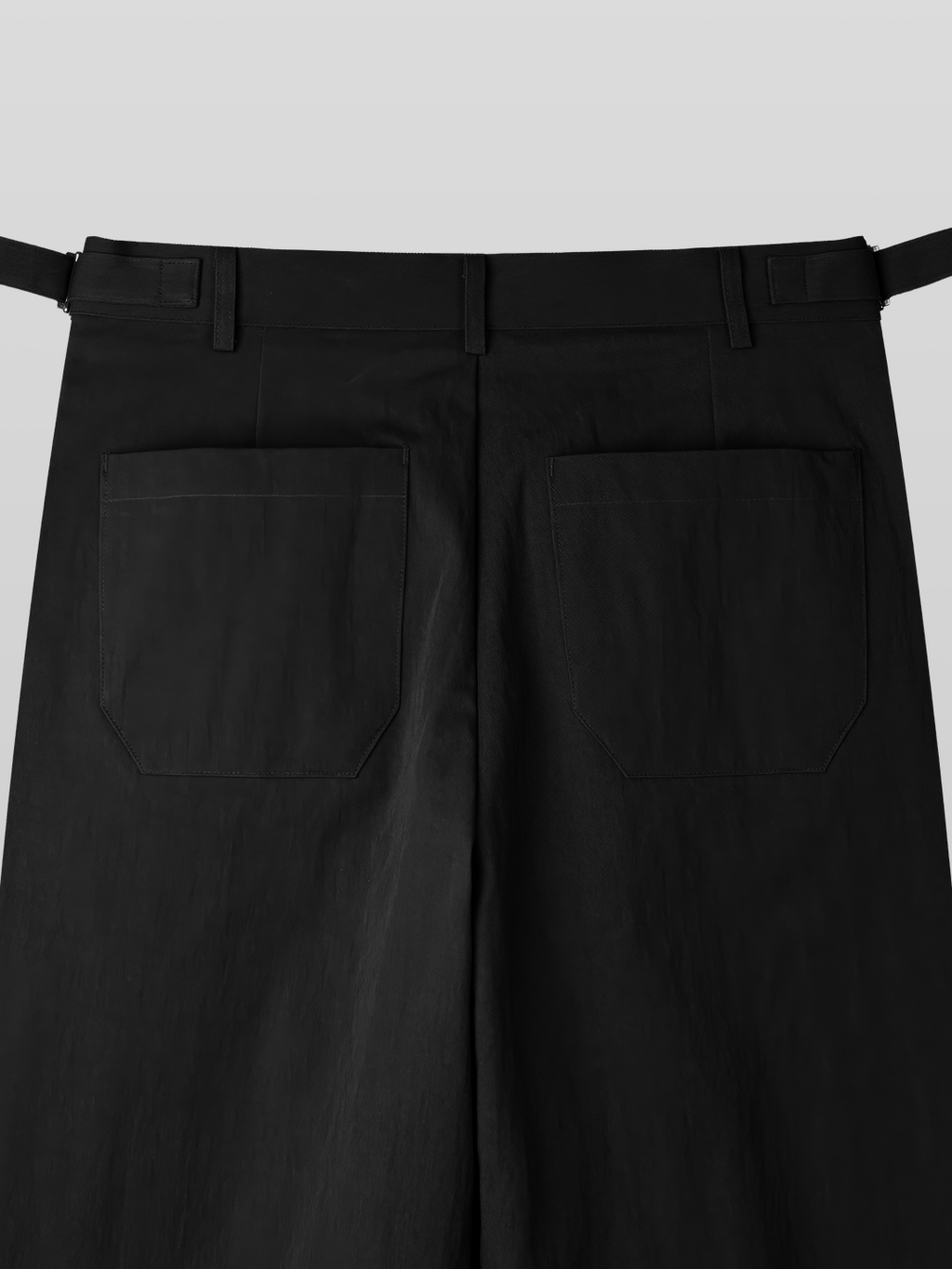 Side-Buckle Pleated Pants