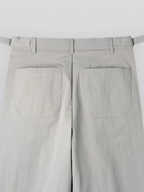 Pleated Pants Off-White front - cleanfit minimal - UNPROVEN