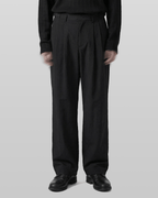 Side-Buckle Pleated Pants