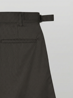 Pleated Shorts Charcoal front - cleanfit minimal - UNPROVEN