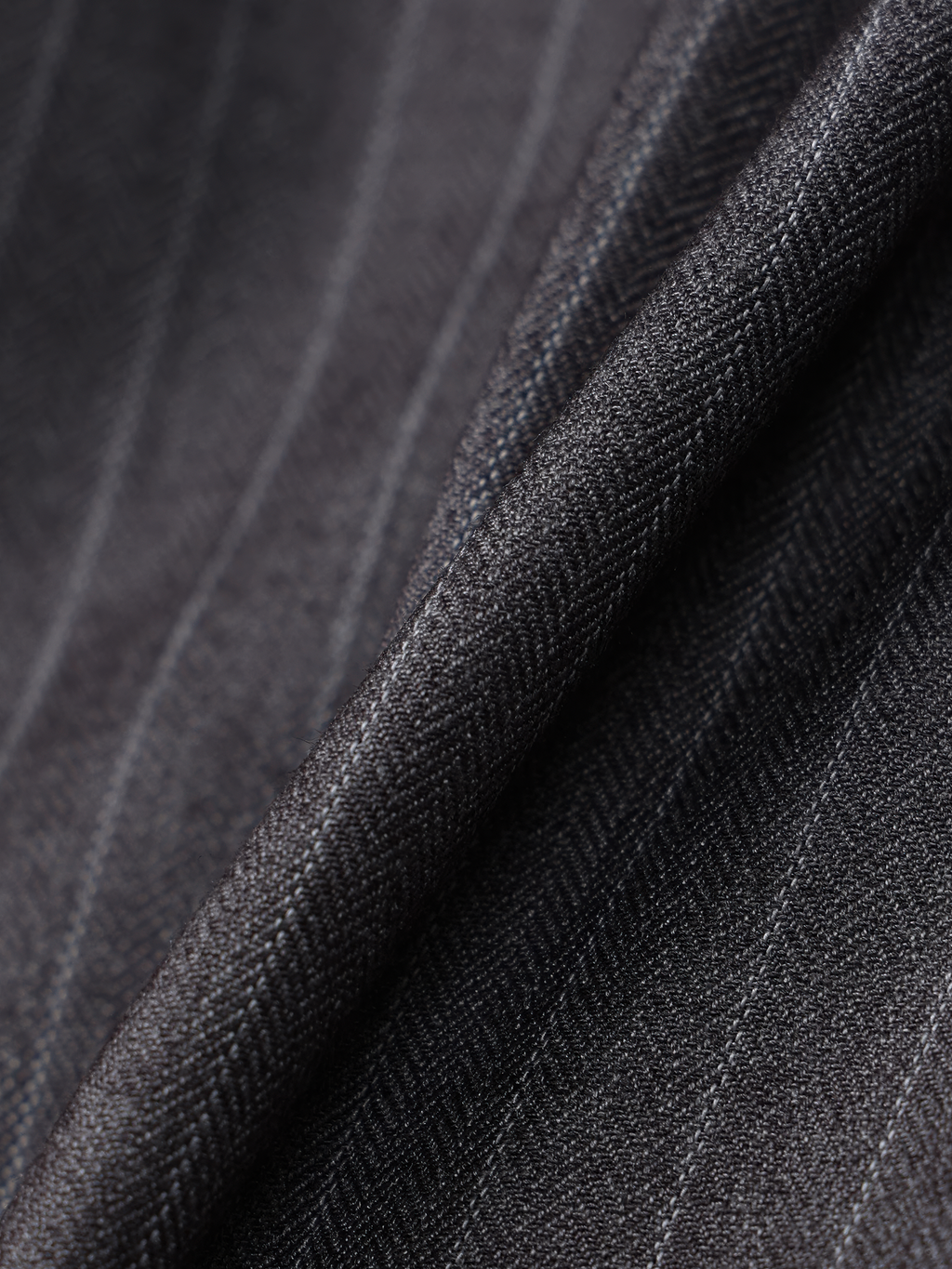 Side-Buckle Striped Pleated Pants