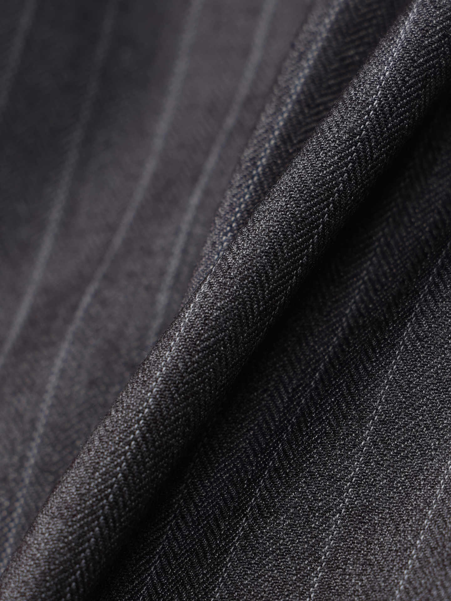 Side-Buckle Striped Pleated Pants