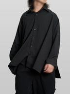 Shirt Black – Front view | clean essentials / minimalist | UNPROVEN