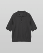 Oversized-Fit Skipper Knit Polo