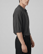 Oversized-Fit Skipper Knit Polo