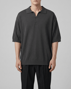 Oversized-Fit Skipper Knit Polo