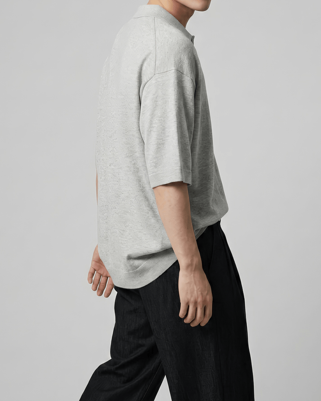 Oversized-Fit Skipper Knit Polo