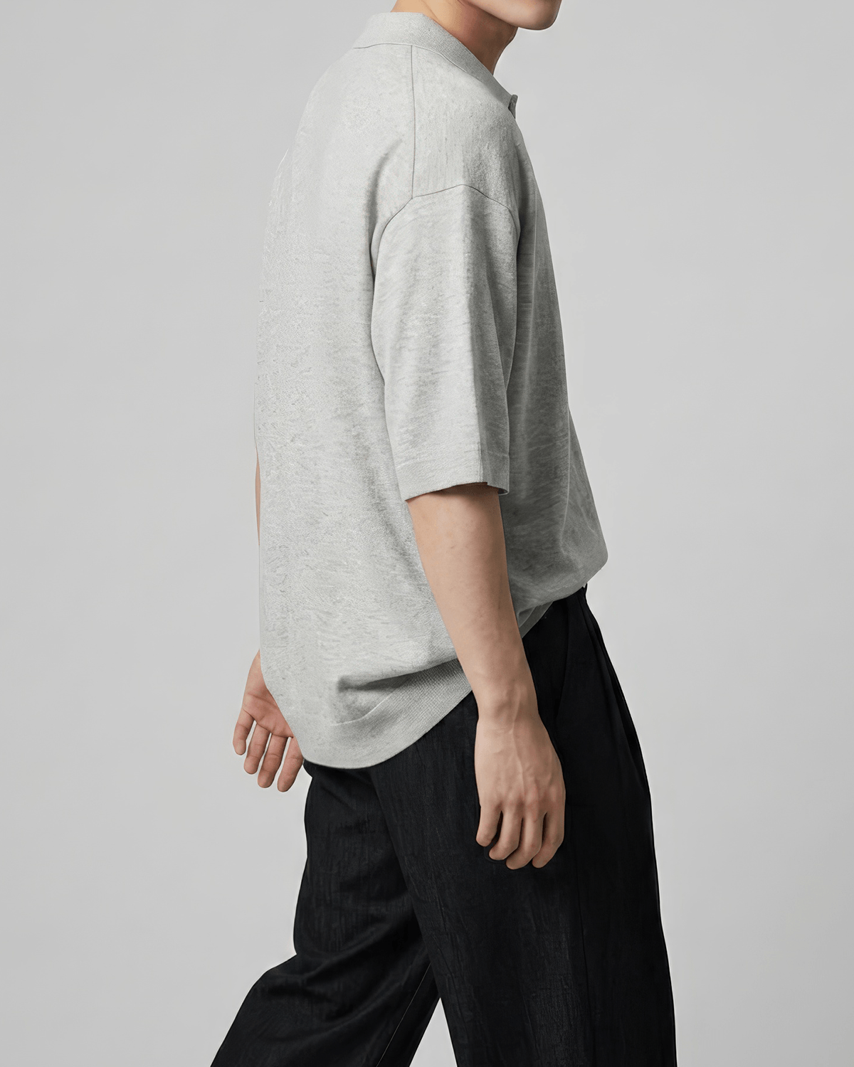 Oversized-Fit Skipper Knit Polo