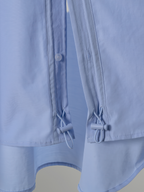 Volume Sleeve Shirt Light-Blue front - cleanfit minimal - UNPROVEN