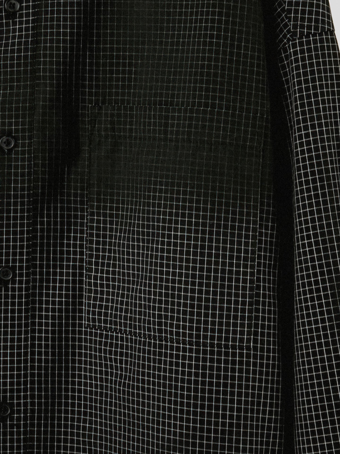 Spray-On Check Pattern Shirt