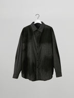 Check Pattern Shirt Black front - cleanfit minimal - UNPROVEN