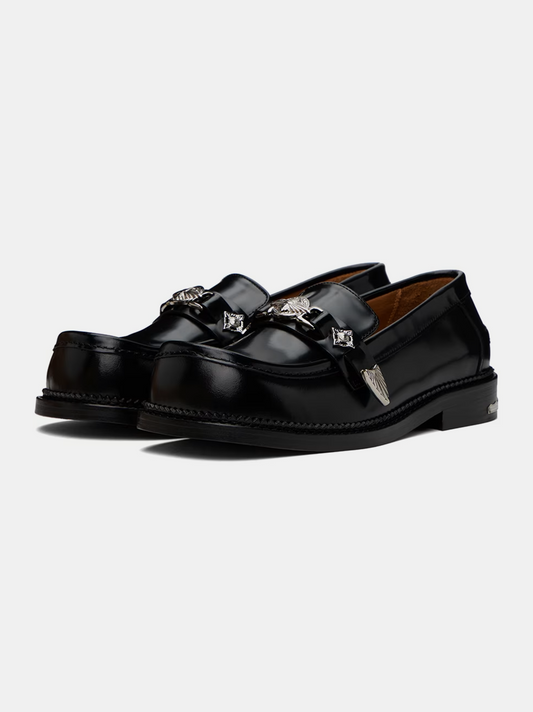 Toga Virilis Square Toe Leather Loafer