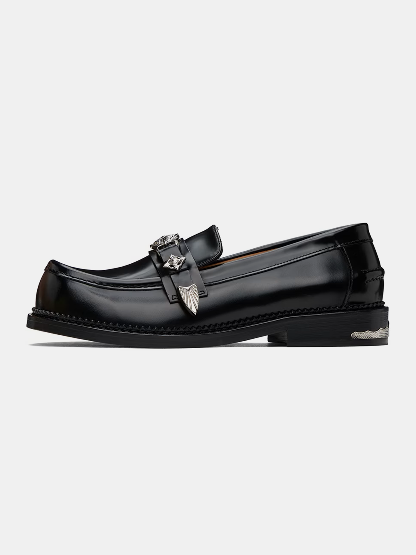 Toga Virilis Square Toe Leather Loafer