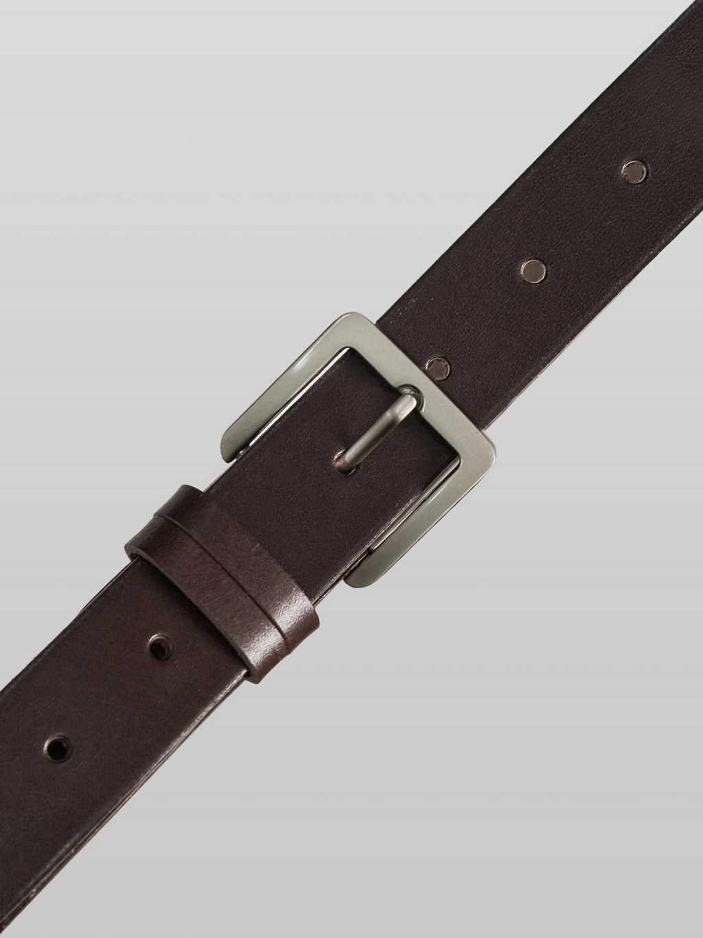Square Buckle Leather Belt 30mm