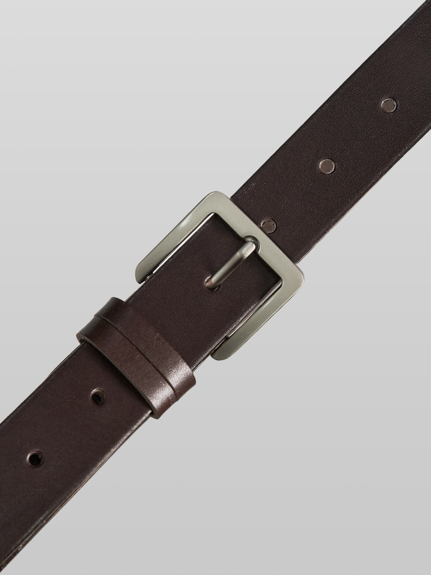 Square Buckle Leather Belt 30mm