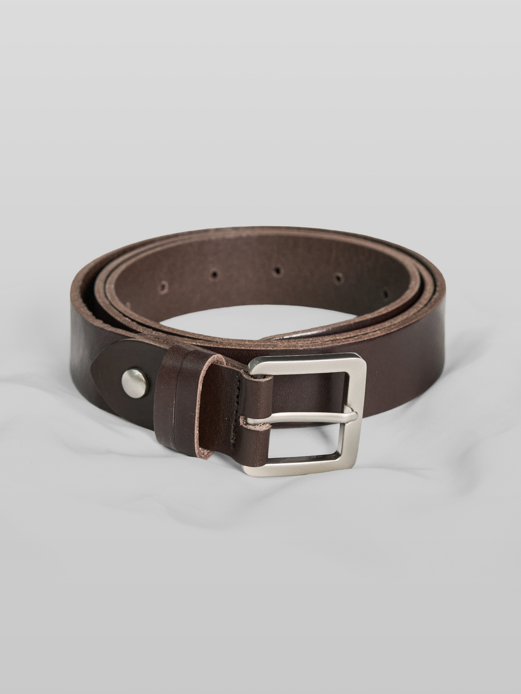 Square Buckle Leather Belt 30mm
