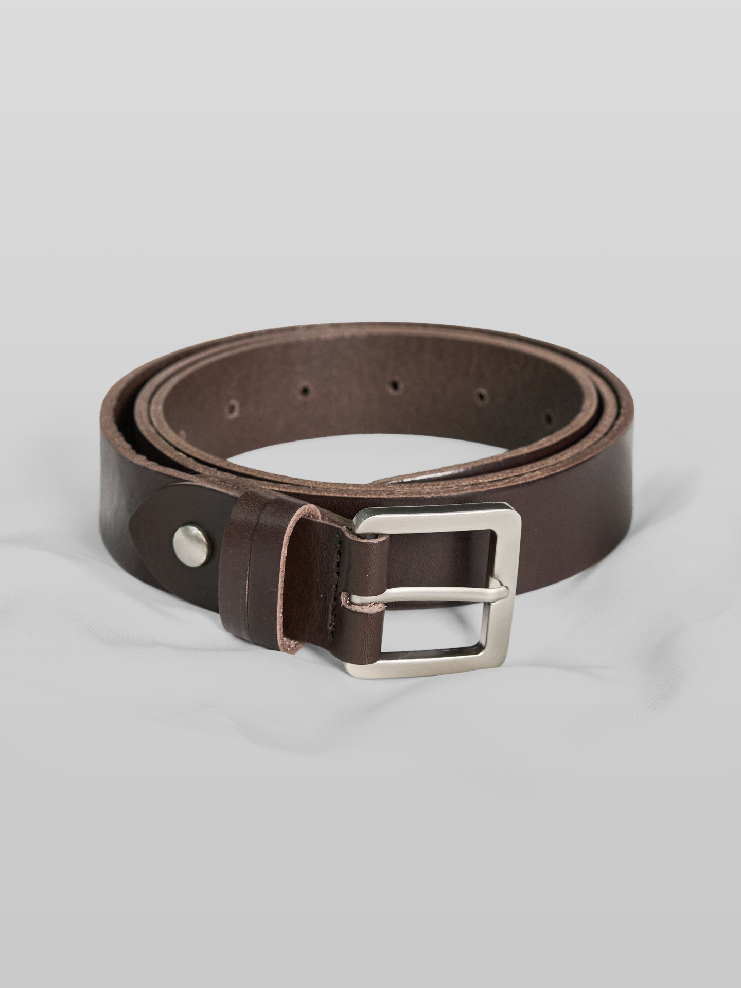 Square Buckle Leather Belt 30mm