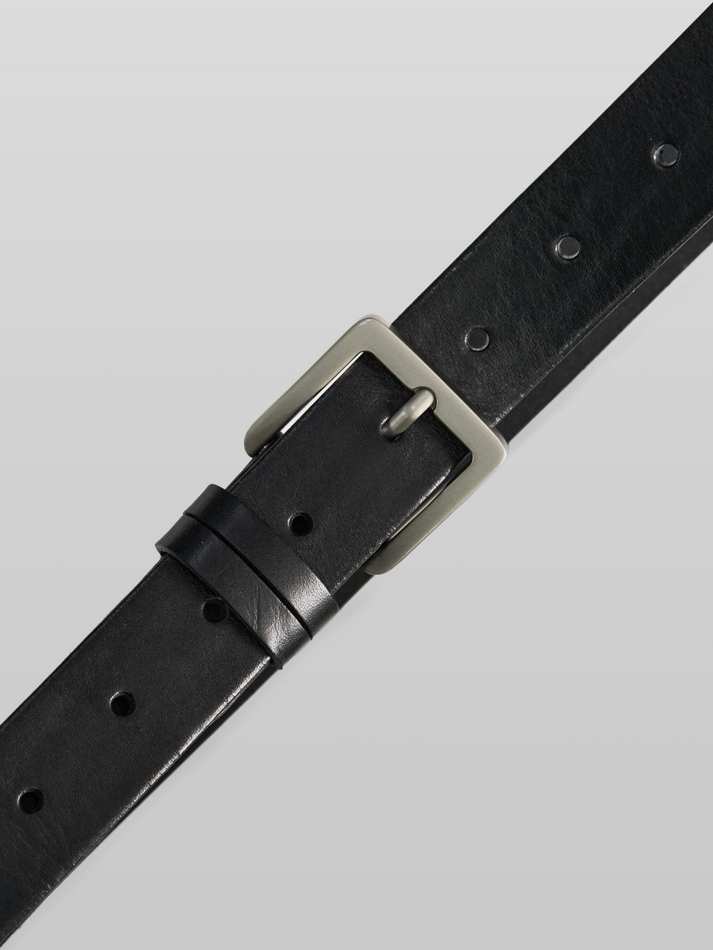 Square Buckle Leather Belt 30mm