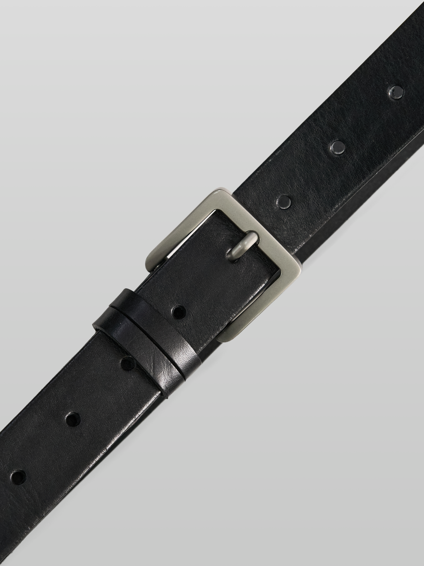 Square Buckle Leather Belt 30mm