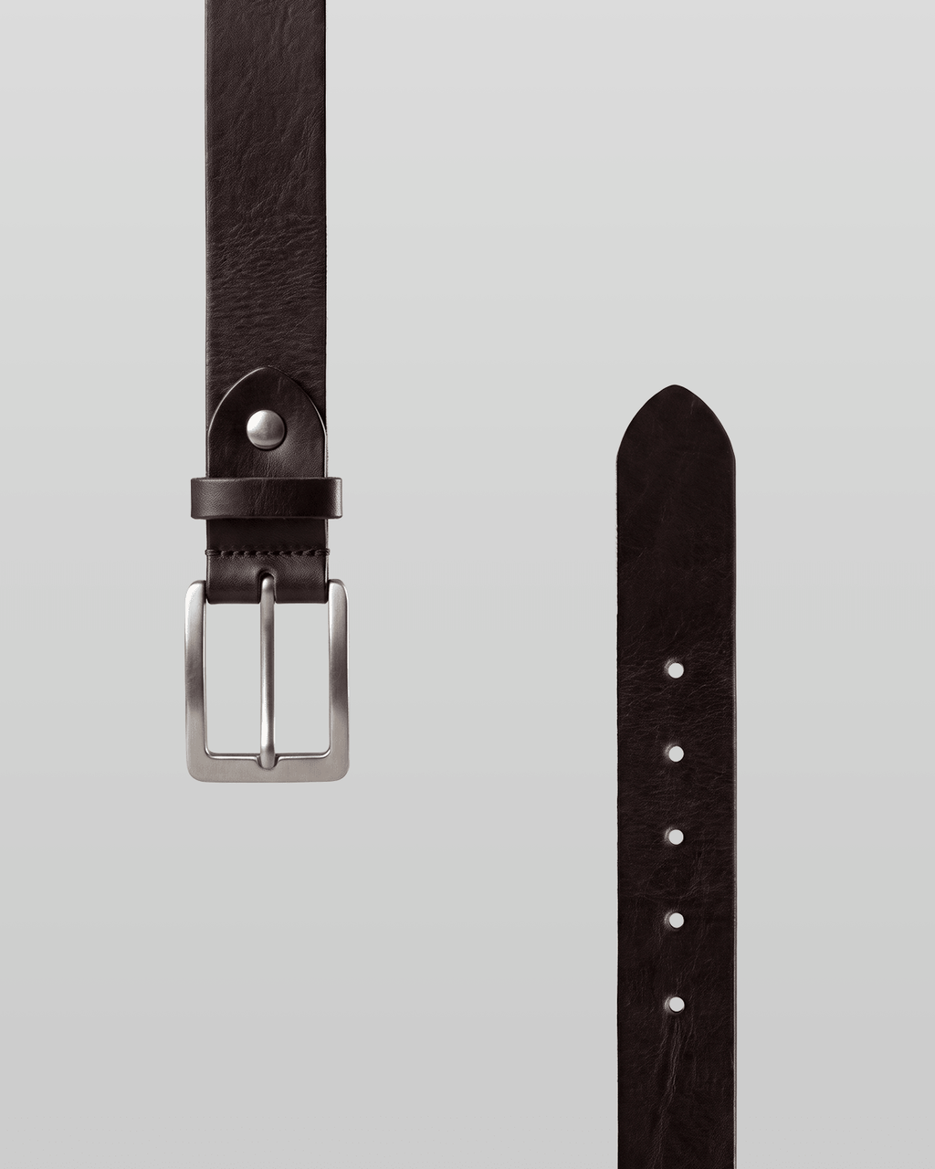 Square Buckle Leather Belt 30mm