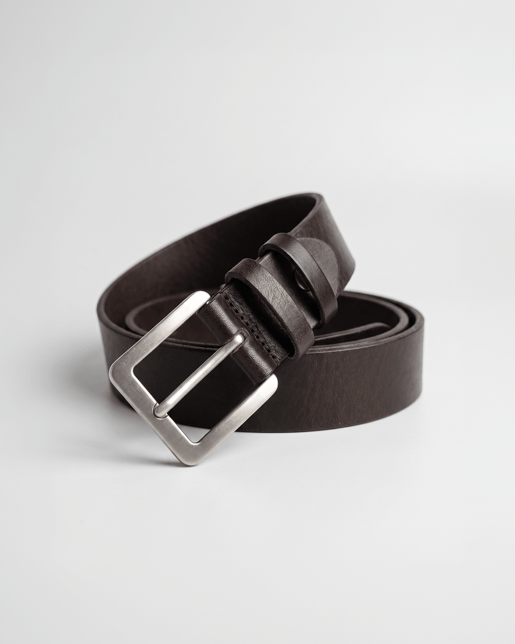 Square Buckle Leather Belt 30mm