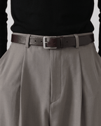 Square Buckle Leather Belt 30mm