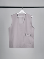 Neck Vest Light-Gray – Front view | clean essentials / minimalist | UNPROVEN