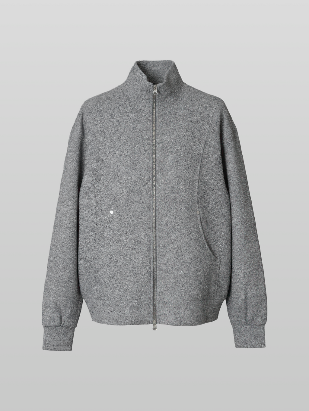 Stand Collar Knit Jacket