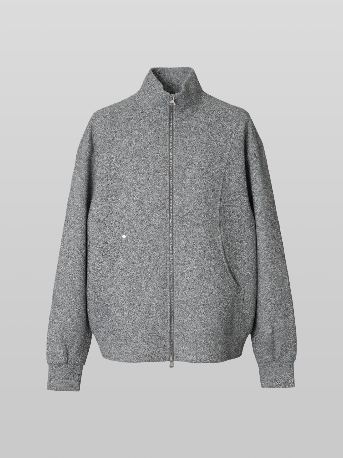 Stand Collar Knit Jacket