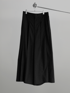 Pleated Striped Hakama Pants black – Product flat | wide-leg / pleated / relaxed tailoring | UNPROVEN
