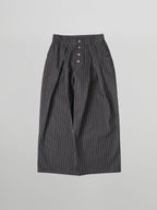 Striped Wide Denim Jeans navy – Detail | wide-leg denim / relaxed denim | UNPROVEN