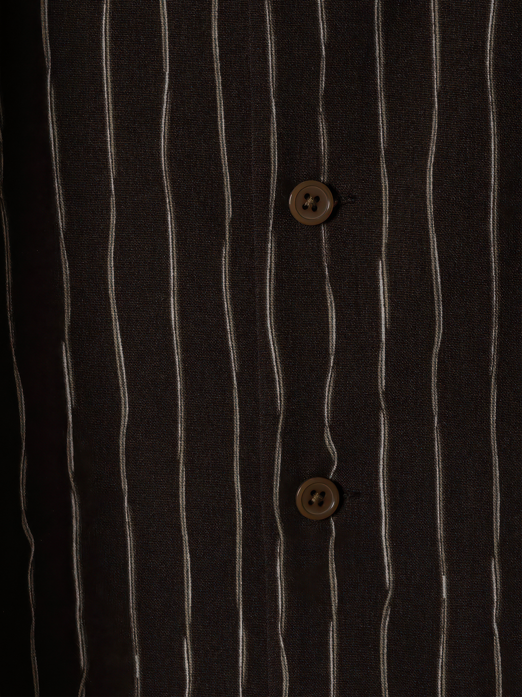 Striped Open Collar Shirt