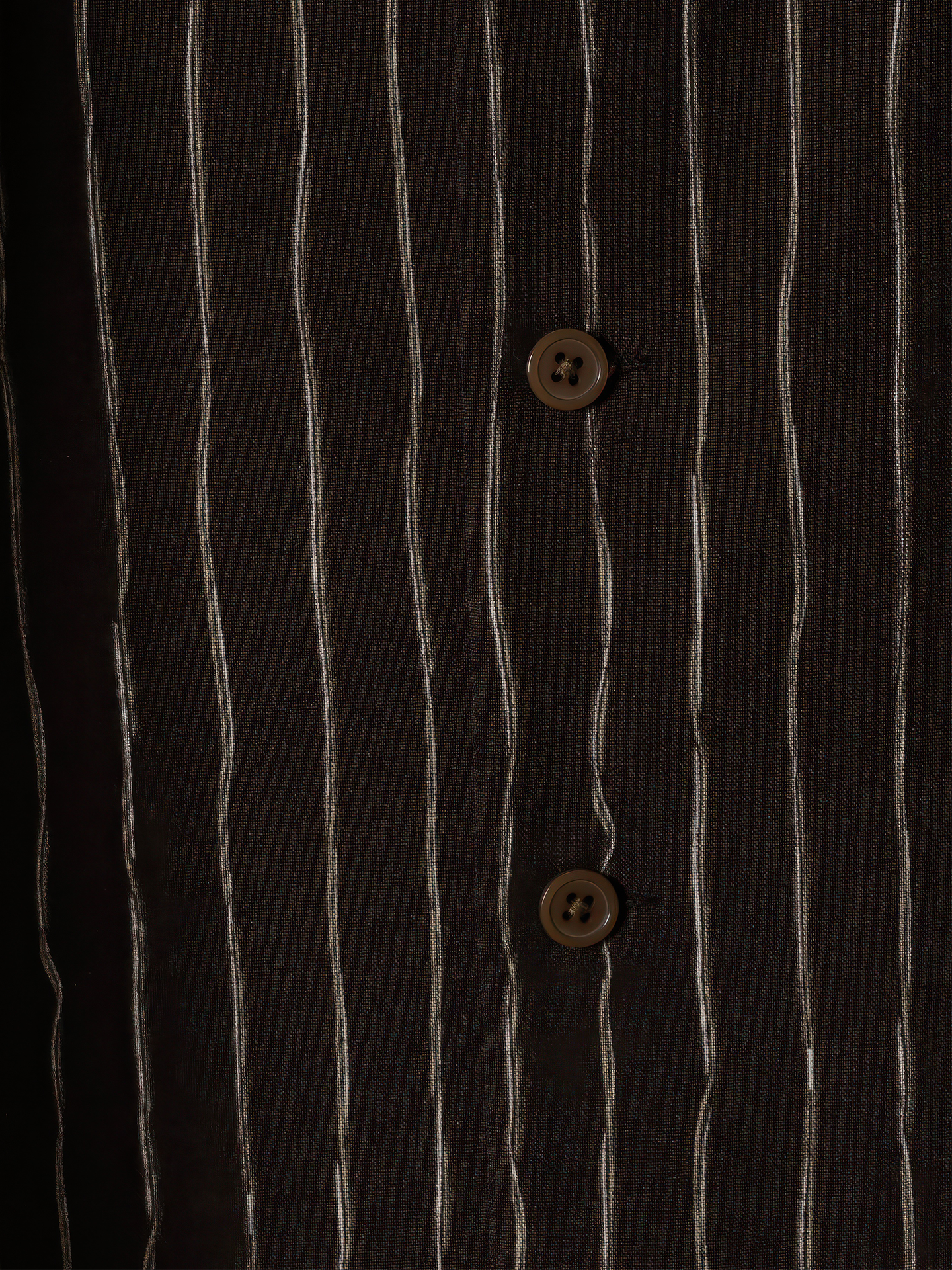 Striped Open Collar Shirt