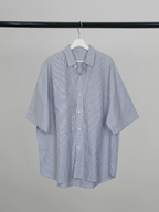 Short Sleeve Shirt Light-Blue – Front view | clean essentials / minimalist | UNPROVEN