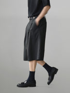 Striped Wide Shorts – Detail | relaxed shorts / wide-leg shorts | UNPROVEN