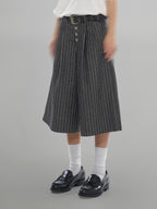 Wide Denim Shorts Gray-1 front - cleanfit minimal - UNPROVEN