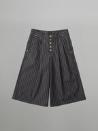 Wide Denim Shorts Gray-1 front - cleanfit minimal - UNPROVEN