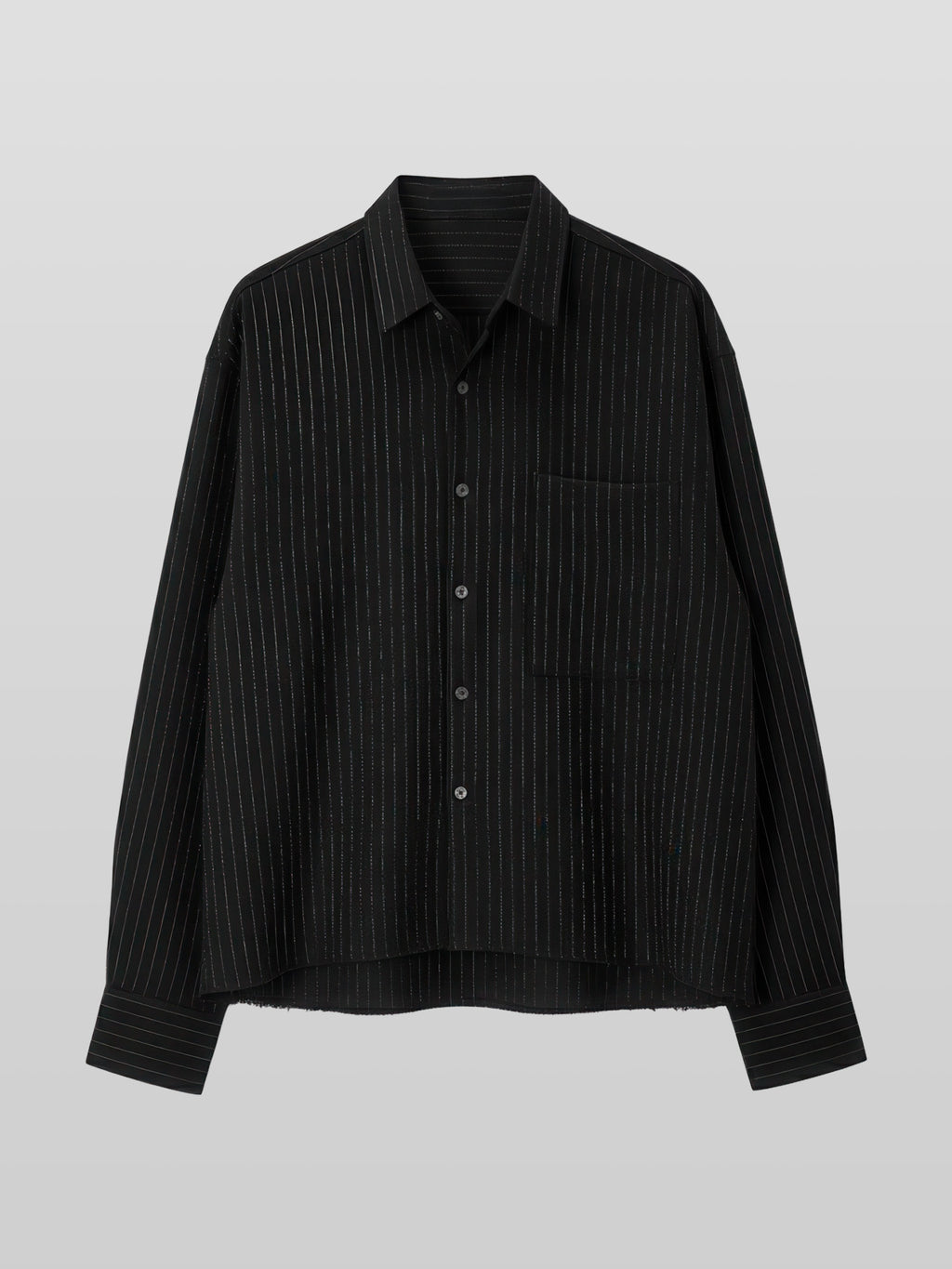 Striped Cropped Shirt