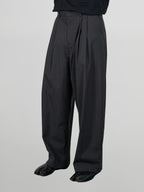 Wide Balloon Pants Charcoal front - cleanfit minimal - UNPROVEN