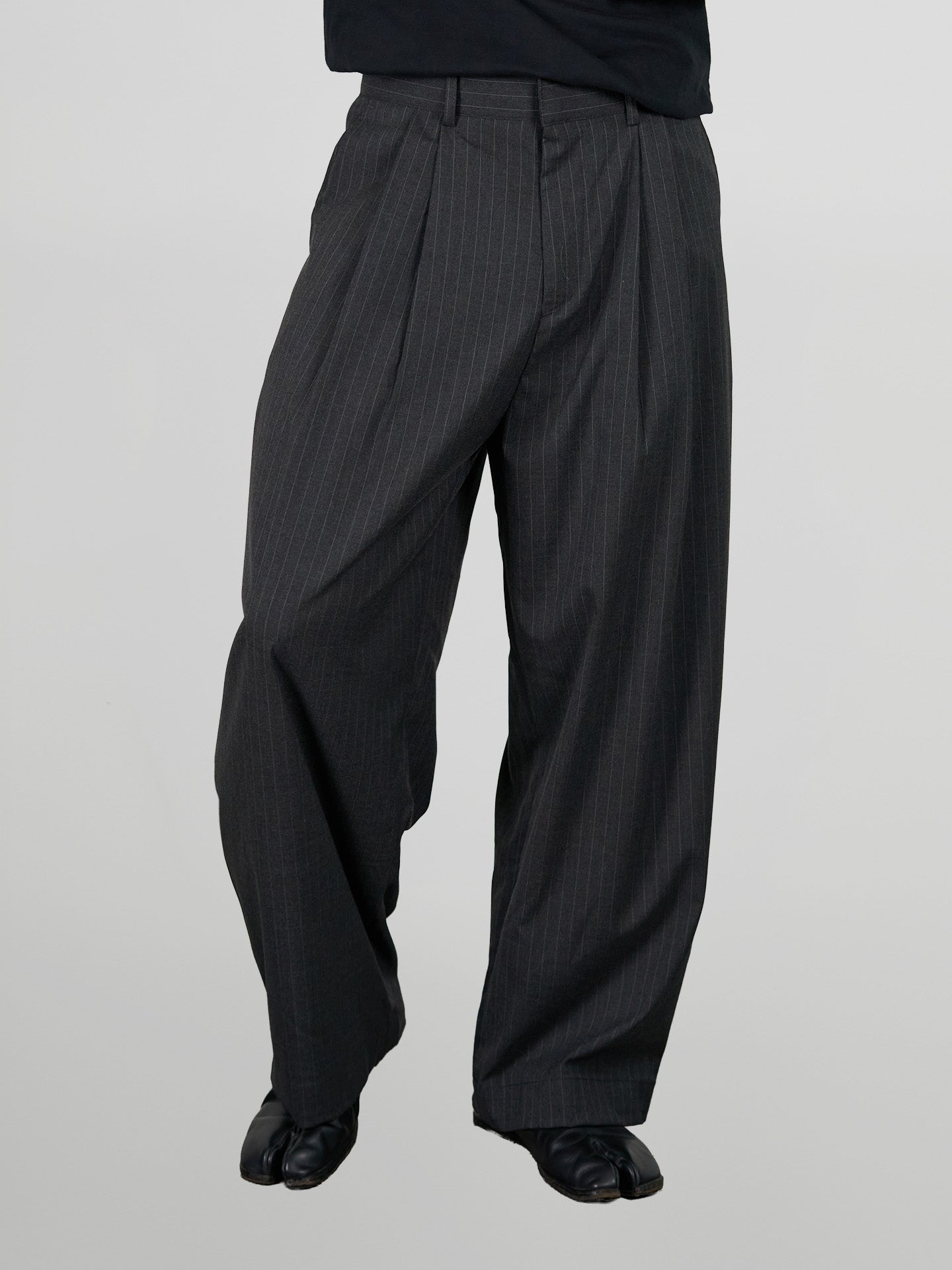 Striped Wide Balloon Pants