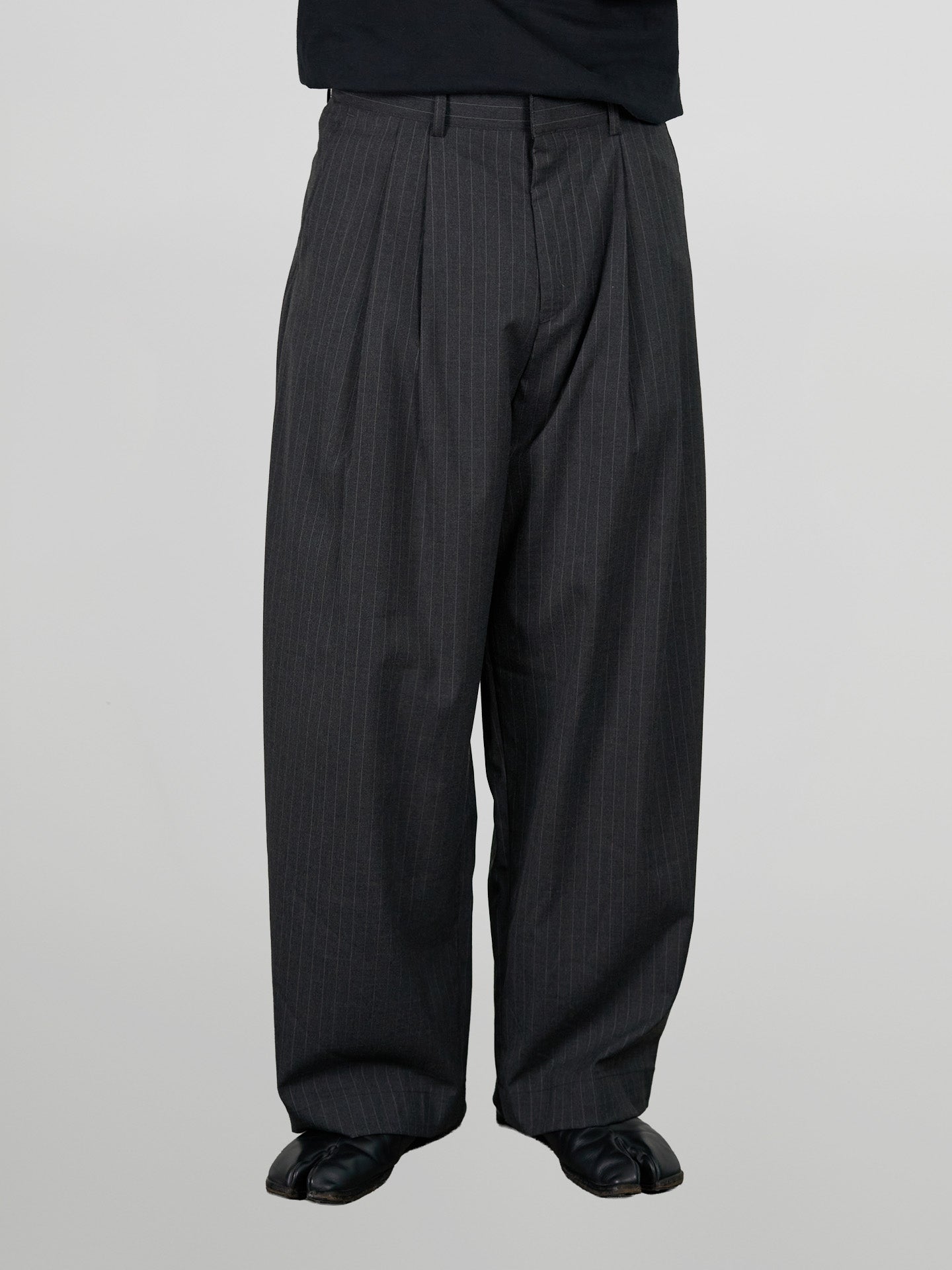 Striped Wide Balloon Pants