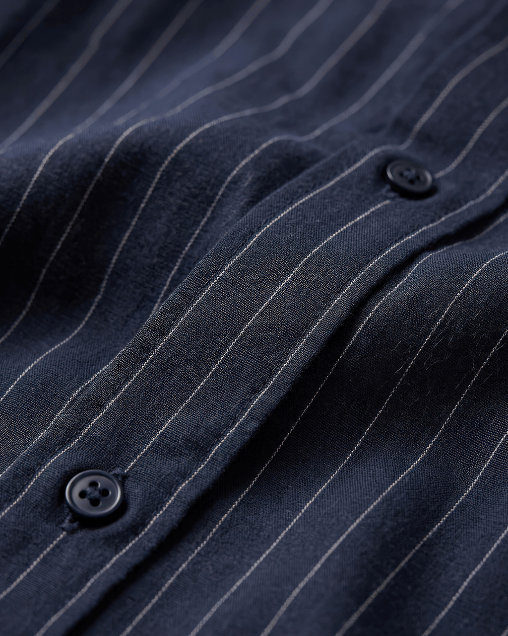 Loose-Fit Striped Shirt Black
